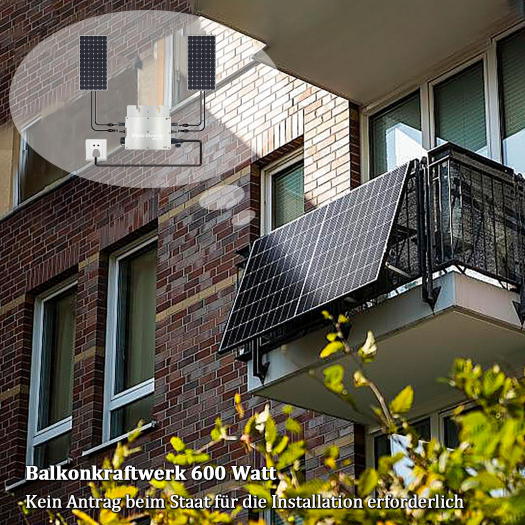 SUKFLOW 2250W Mikro Wechselrichter WLAN Balkonkraftwerk