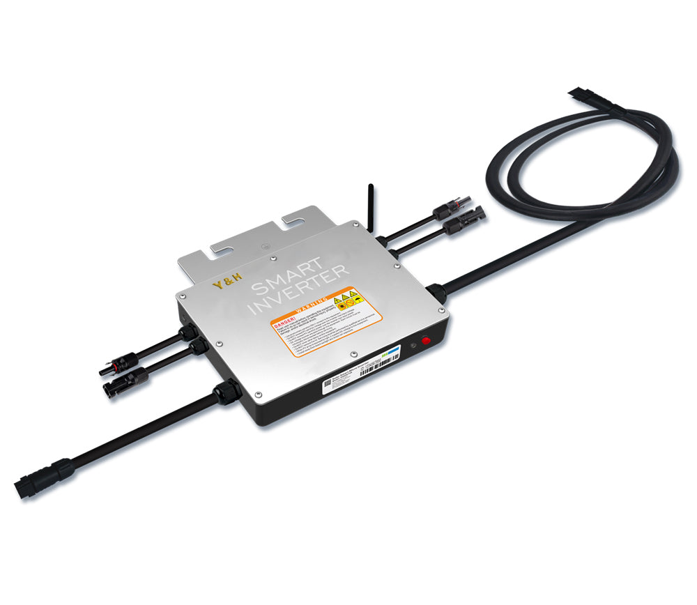 Y & H 600W [700W Inversor de conexión a red DC30-60V AC220V con WIFI Comunikation Wasserdichter MPPT Stapelbarer Inverter