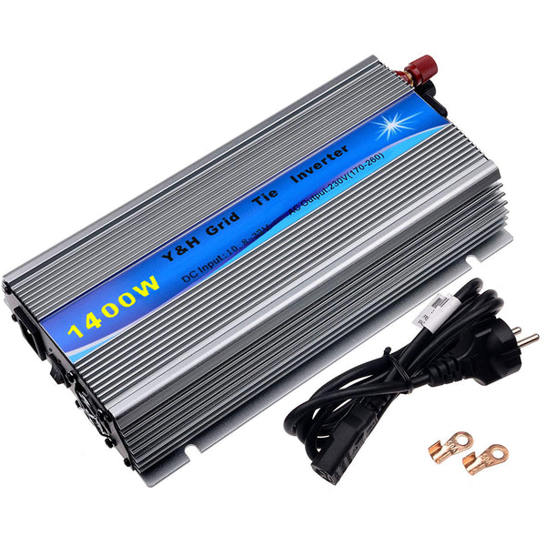 Inversor de conexión a red Y&amp;H de 1400 W, CC 10,8-30 V CA, 190-260 V, MPPT apilable