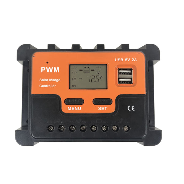 Y&H 60A/80A/100A PWM Solar Charge Controller Max Pv 100V 12V 24V 48V Auto LCD Display Battery Intelligent Regulator for Solar Panel