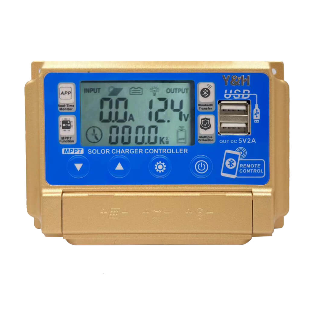30A LCD Solar Panel Battery Regulator Charge Controller With Dual USB - 12V/24V