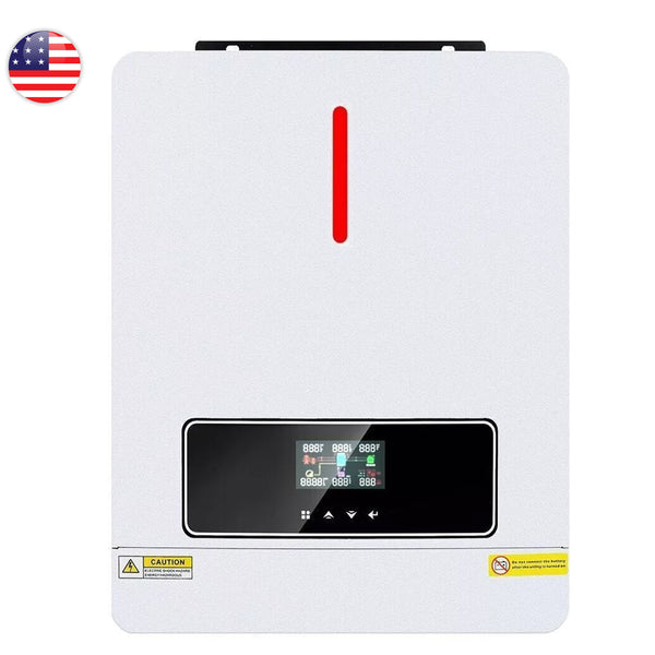 Y&H 3600W 24V Solar Hybrid Inverter Pure Sine Wave MPPT 120A Solar Controller Two AC Output, Max PV Power 4200W Input ﻿
