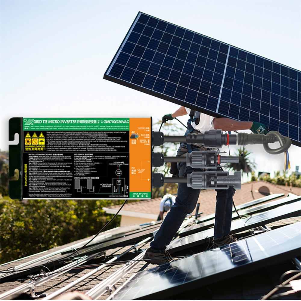 600Watt Solar Grid Tie Micro Inverter MPPT Pure Sine Wave DC18-50V Input AC190-260V Output ﻿