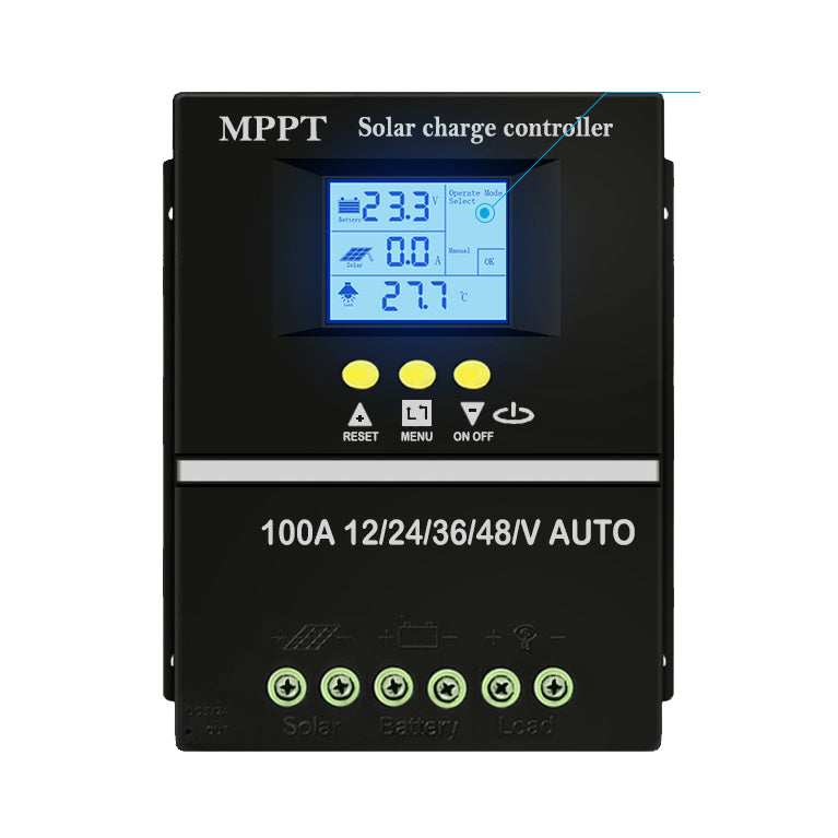 60A 80A 100A LCD Display Solar Charge Controller for 12V\24V\36V\48V B ...