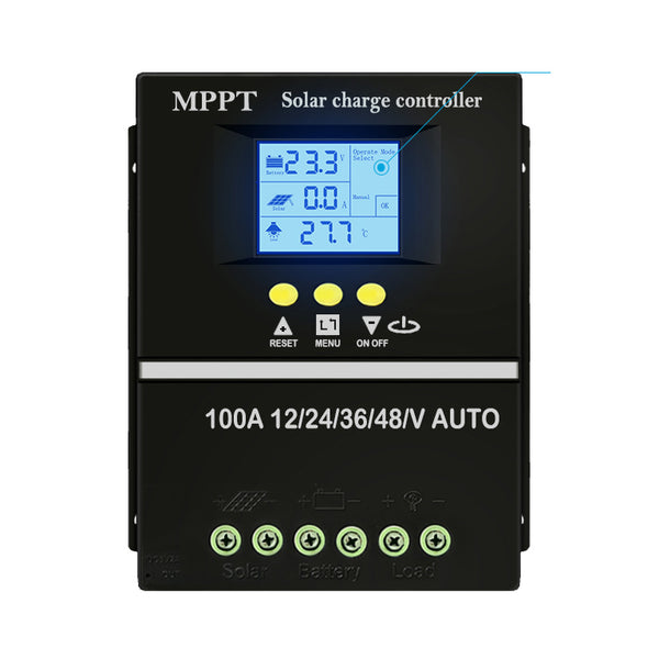 100A MPPT Solar Charge Controller for 12V\24V\36V\48V Lead-Acid/Lithium