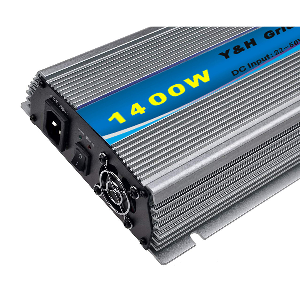 Y&H 1400W Netzwechselrichter DC20-45V AC190-260V Stapelbarer MPPT-Wechselrichter