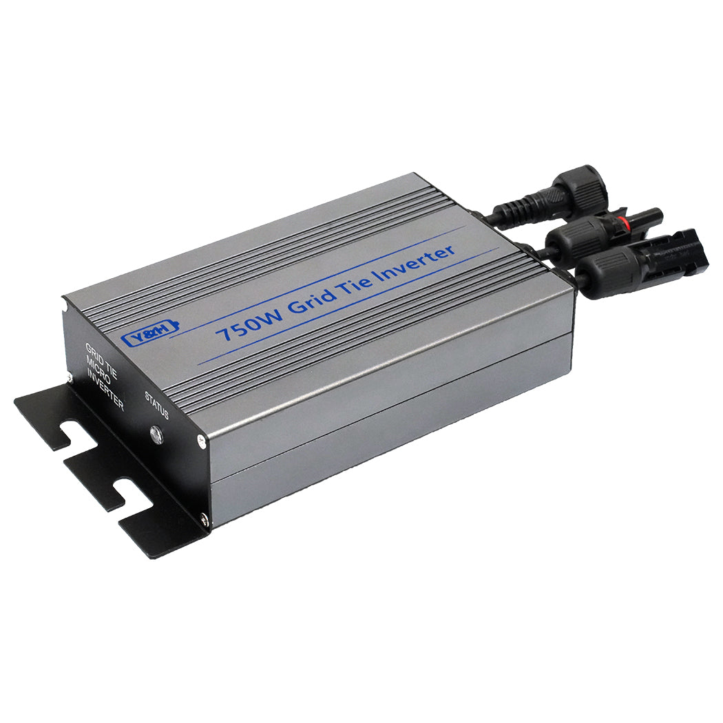 Y&H 750W Grid Tie Micro Inverter MPPT Pure Sine Wave DC24-60V Solar Input AC110V or AC220V Output for 24V 36V Solar Panel