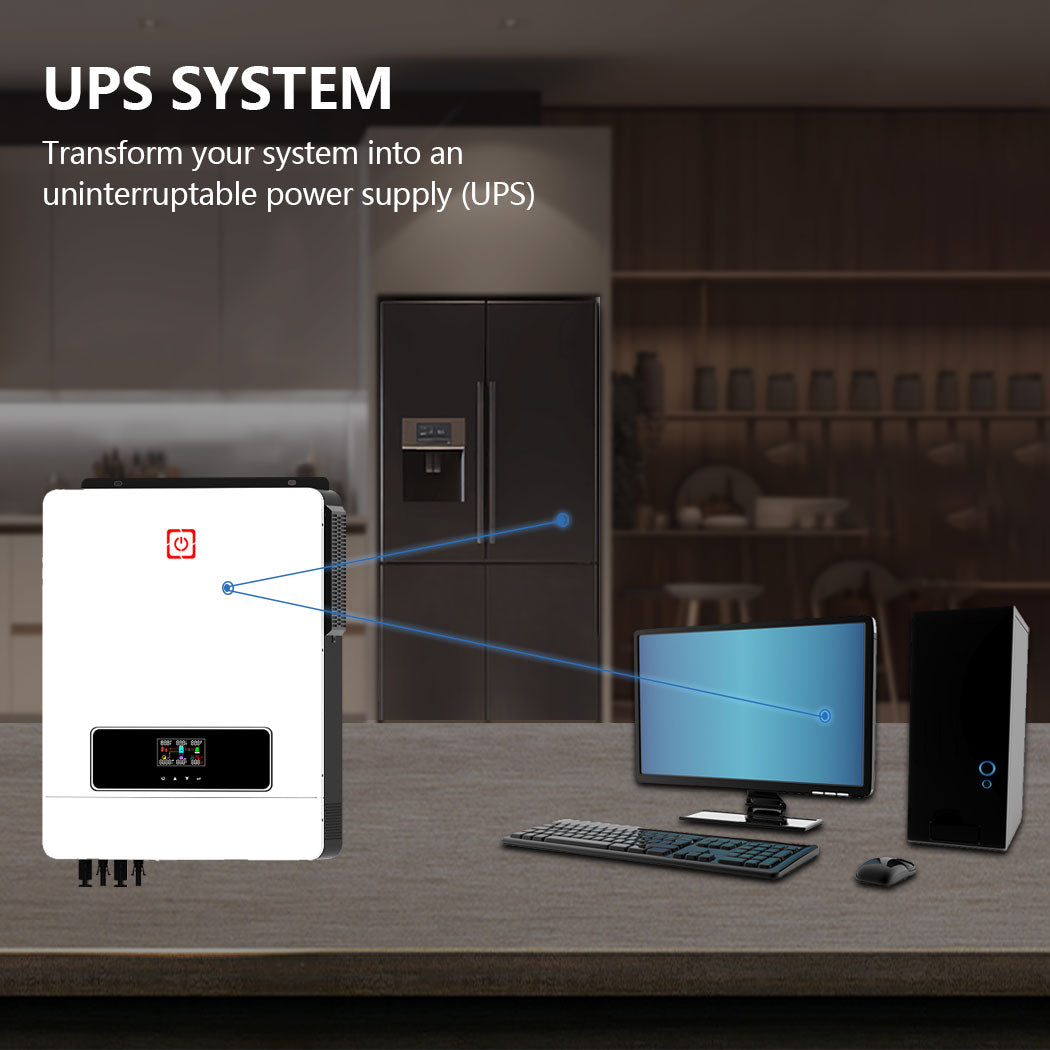 Y&H 10.2KW 48V Solar Hybrid Inverter Off-Grid Pure Sine Wave MPPT 160A Solar Charger PV Max 500V Input AC230V