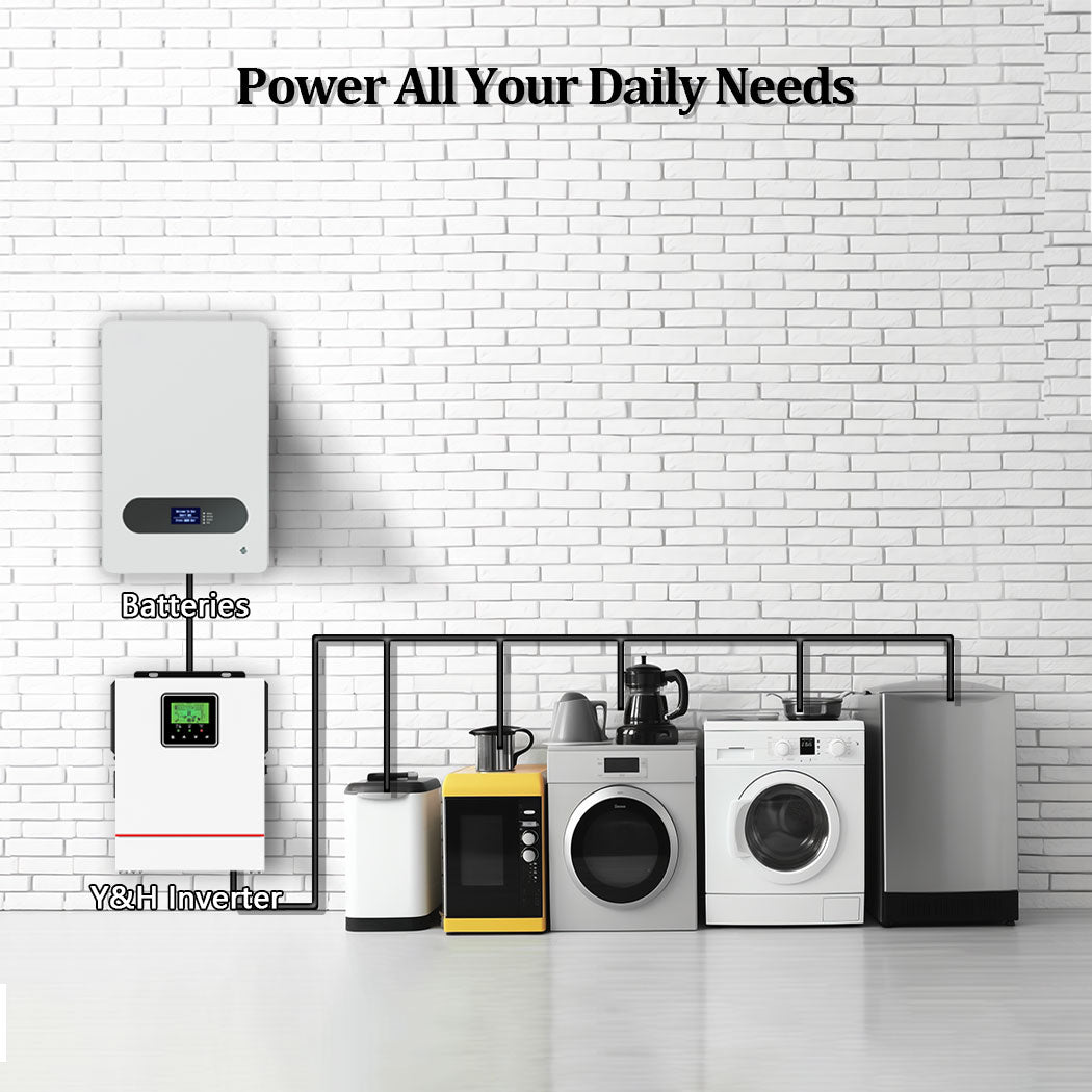 Y&H 1000W 12V Solar Hybrid Inverter AC230V Off-Grid Pure Sine Wave with 40A MPPT Solar Charger Max PV 600W DC150V Input