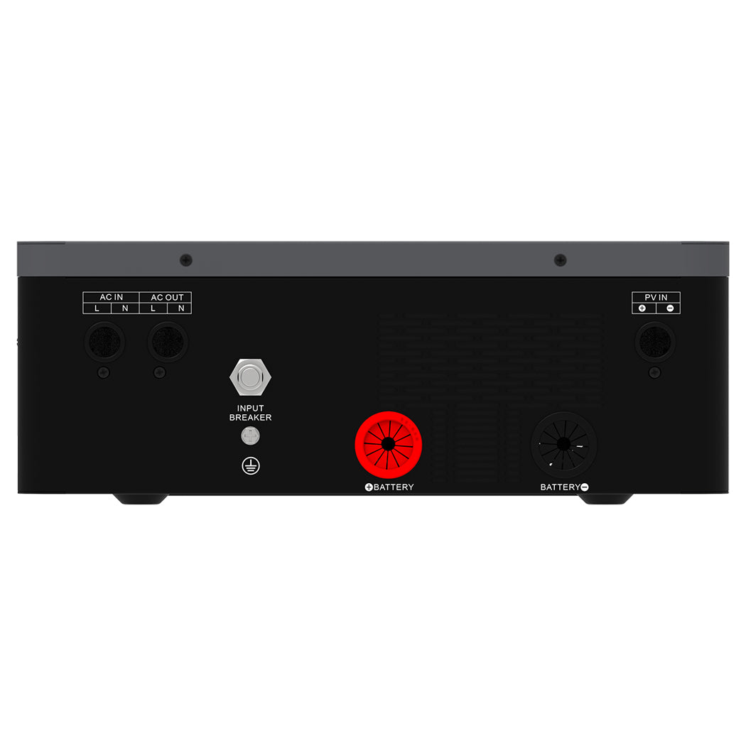 Y&H 4200W Hybrid Solar Inverter Dual Battery Voltage 12V/24V,Built-in MPPT 100A Solar Charger Max PV Power 4000W Input with BMS,WIFI Communication