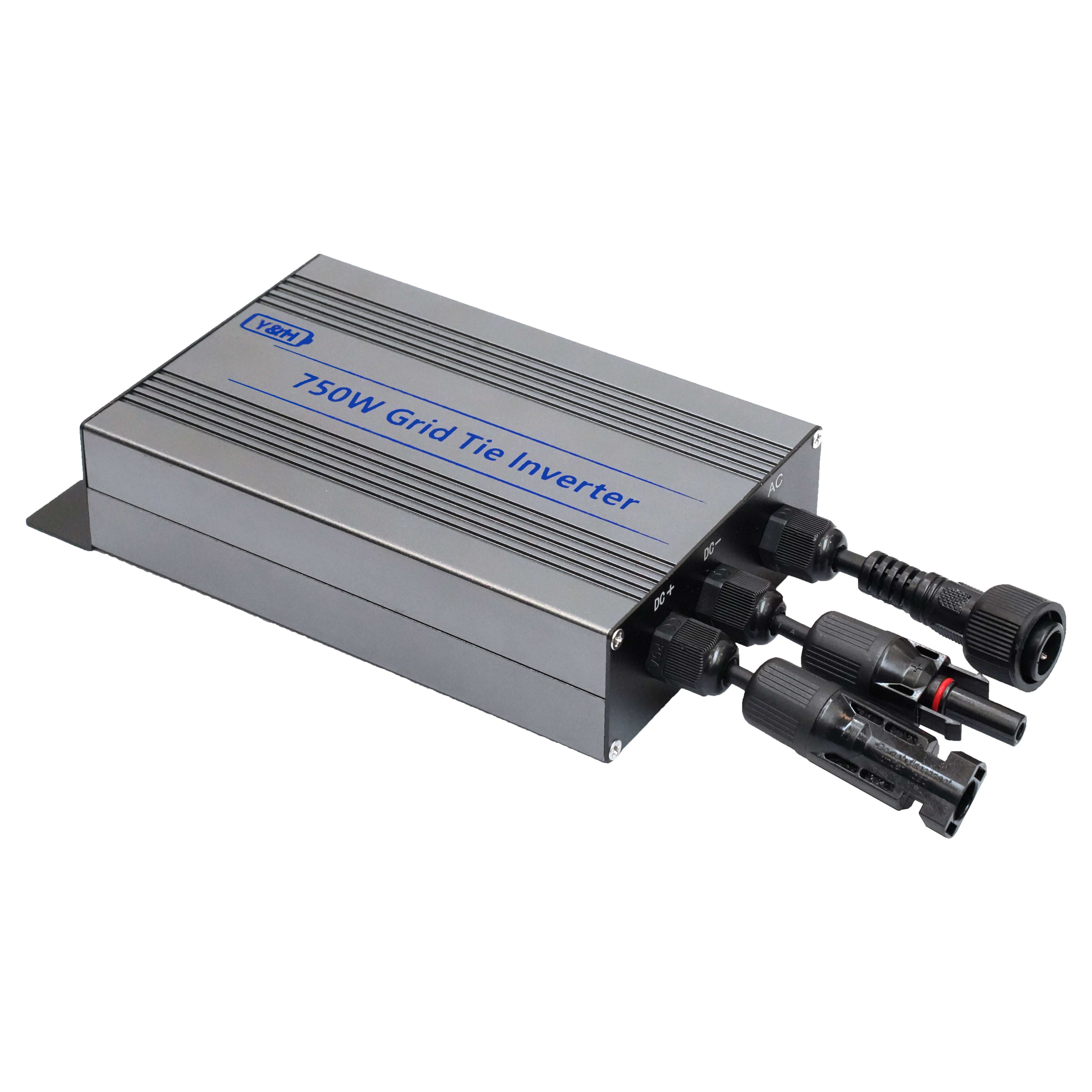 Y&H 750W Grid Tie Micro Inverter MPPT Pure Sine Wave DC24-60V Solar Input AC110V or AC220V Output for 24V 36V Solar Panel