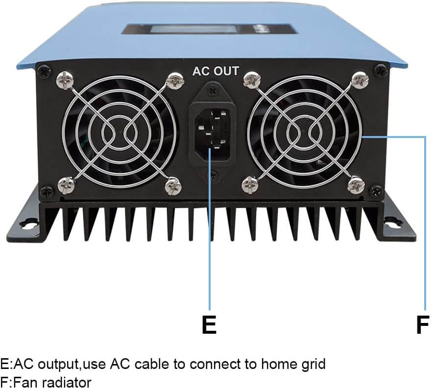 Y&H 1000W Stackable Grid Tie Inverter with Power Limiter Sensor DC26-6 ...