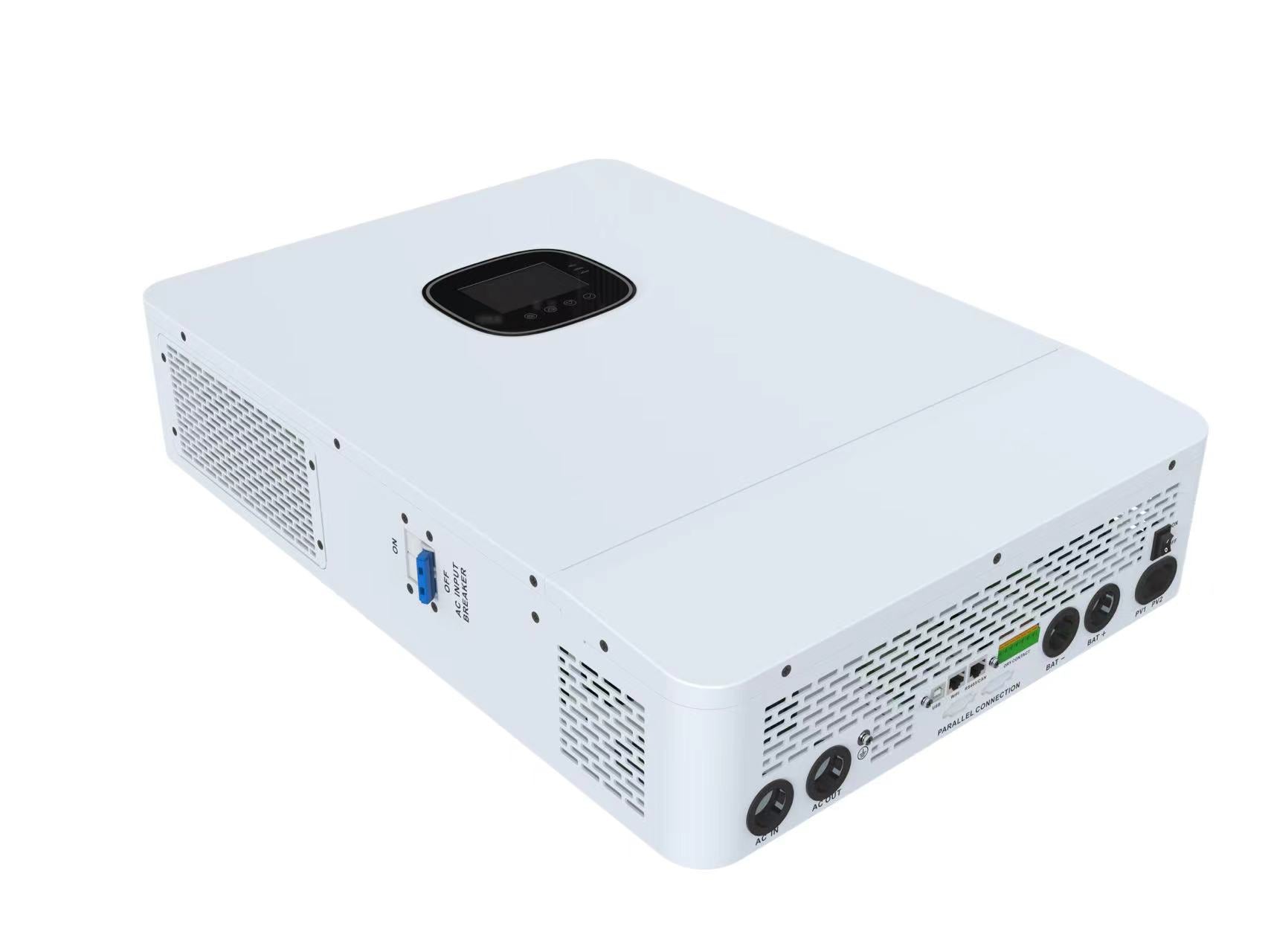 Inversor híbrido solar de fase dividida de 10 KW, 110/240 V CA, 48 V CC, compatible con 6 unidades en paralelo